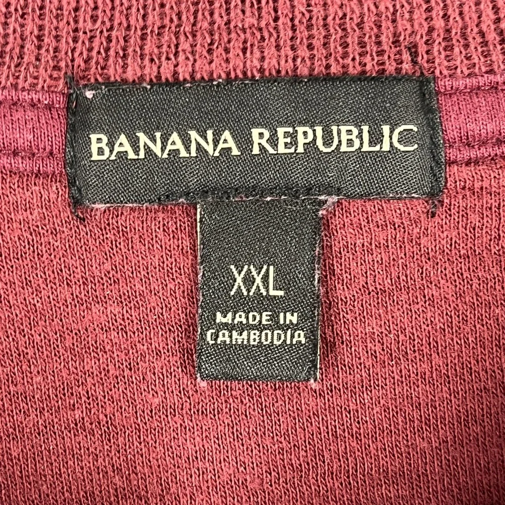 Banana Republic Crewneck Sweatshirt Mens XXL Slub Knit Raglan Sleeve Casual Wear